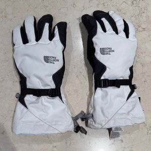 The North Face Insulated Ski Gloves – White/Black